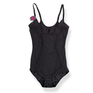 Maidenform Bodysuit Black Shapewear Women Small Adjustable Straps NWT